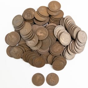 (150) UK Large Cent Pennys 1919-1928 George V 1C