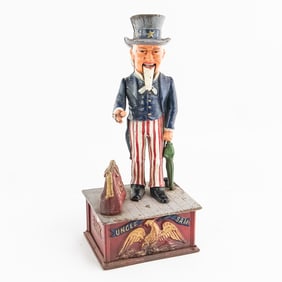 Shepard Hardware Uncle Sam Mechanical Bank