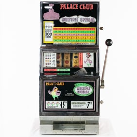 5 Cent Electro Mechanical Light Up Slot Machine