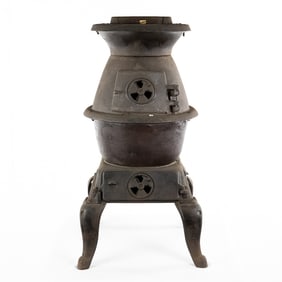 Cast Iron Pot Belly Coal Stove
