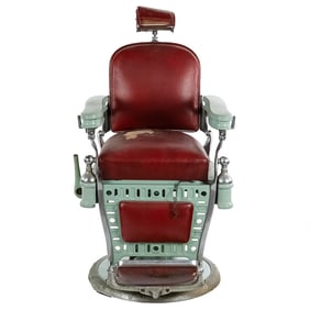 Porcelain Barber Chair Emil J. Paider
