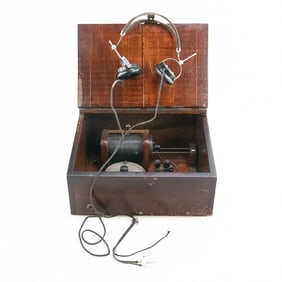 Vintage Crystal Radio Receiver Set