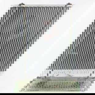 Saint Gobain Art Deco Glass Heater: The RADIAVER. Elegant radiator was designed by Rene' Coulon for the Saint-Gobain glass company, for the 1937 Worlds Fair in Paris. Composed of chrome plated metal set between tempered glass plates res