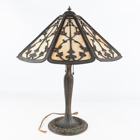 Victorian Handel Ornate Table Lamp