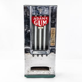 Coin Op "Adams" 1 Cent Gum Vendor