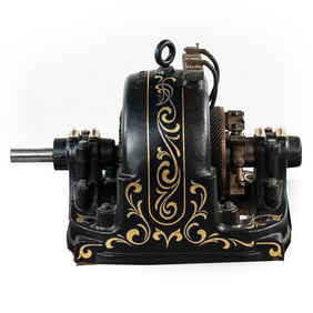 Large Restored A.P. Electric Motor - Antique