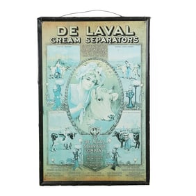 Commemorative DeLaval Cream Separator Tin Sign