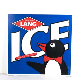Large Lang ICE Sign