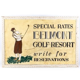 Belmont Golf Resort Sign