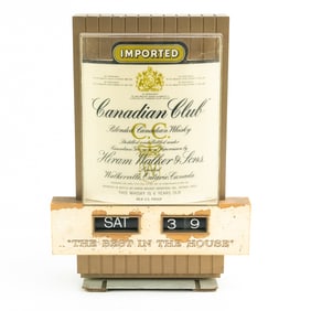 Canadian Club Whiskey Light Up Counter Sign