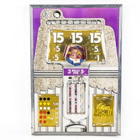 "Silver Bell" Gambling 5 Cent Pull Tab Coin Op