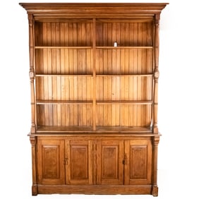 General Country Store Oak Back Bar Shelving