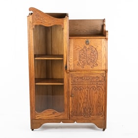 Oak Side BY Side Cabinet