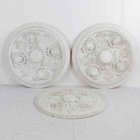 Lot of 3: Contemporary Large Ceiling Medallions