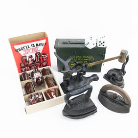 Lot of 8: Box of Misc Vintage Items