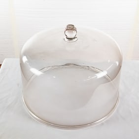Large Cheese Wheel Display Cover Glass Dome
