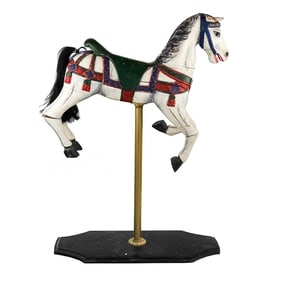 Contemporary Carved Wood Carousel Horse