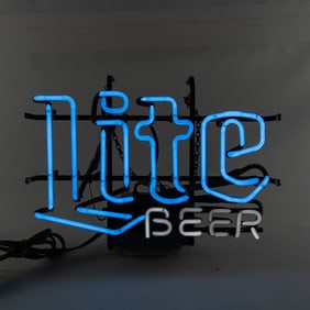 Vintage Miller LITE Beer Neon Bar Sign