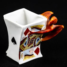Royal Bayreuth Devil & Playing Cards Toothpick
