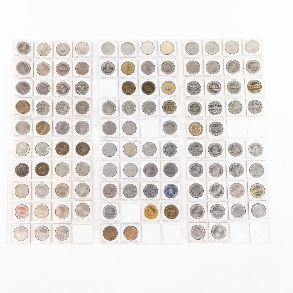 (110) Assorted 60s-00s Las Vegas $1 Gaming Tokens (1 of 7)