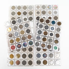 112 Assorted Horse Dog Racetrack Club Lodge Tokens