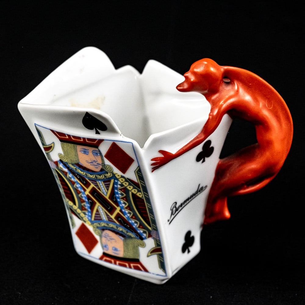Royal Bayreuth Devil & Cards Bermuda Creamer (1 of 8)