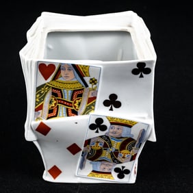 Royal Bayreuth Devil and Cards Humidor