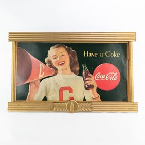 Have a Coke Cardboard "Cheerleader"