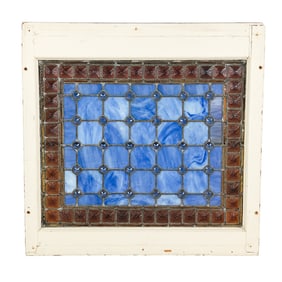 Framed, Stained, Leaded Glass Window