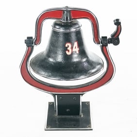 Vintage Restored Fire Truck Bell From Chicago FD