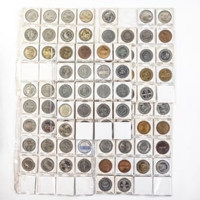 (84) Vintage Lake Tahoe & AC Dollar Gaming Tokens