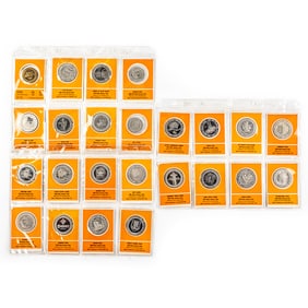 (24) Unc. 1969 Franklin Mint Casino Gaming Tokens