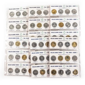 1966 Franklin Mint Dollar Gaming Token Series 1-18