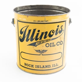 Illinois Oil Co Tin Pail