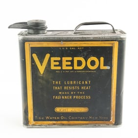 Veedol 1 Gallon Flat Can