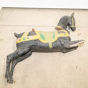 Vintage Heyn Carved Wood Billy Goat