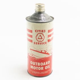 Cities Service Outboard Motor Oil Can