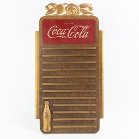 1930's Coca Cola Wood Display "Menu Board"