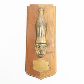 Vintage Coca Cola Co. Bottling Award Wall Plaque