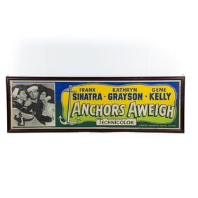 Rare Vintage MGM Movie Poster "Anchors Aweigh"