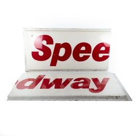 Large Speedway Gas Station 2 Advertising Sign