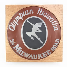 "Olympian Hiawatha" The Milwaukee Railroad Sign