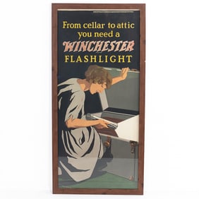 "Winchester" Flashlight Display Framed Poster