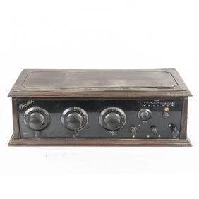 1920s Pfanstiehl #7 Battery Radio w/Headphones