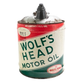 Wolf's Head Motor Oil 5 Gallon Can