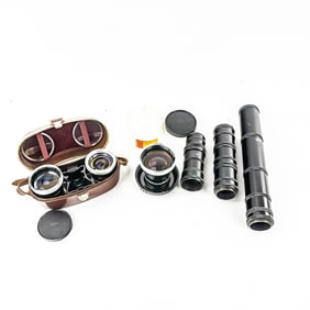 Camera Lenses & Case - Zeiss Ikon