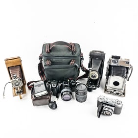 4 Misc. Cameras & Accessories - Ward's, Polaroid..