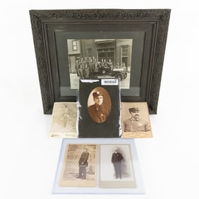 (6) Vintage Fireman Photos