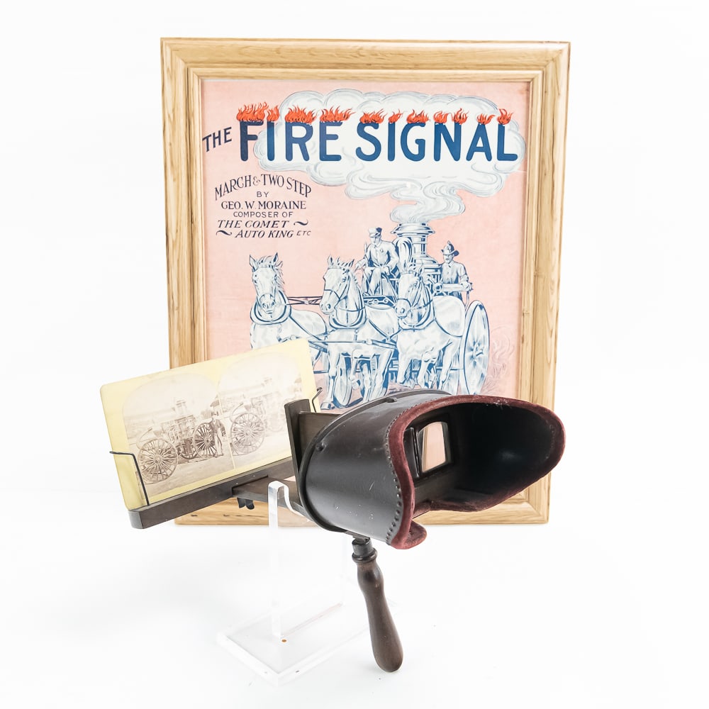 Stereo Viewer with Steam Pump Fire Engine (1 of 13)