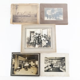 5 Vintage Business Pics Gen Store, BB Shop, Etc.